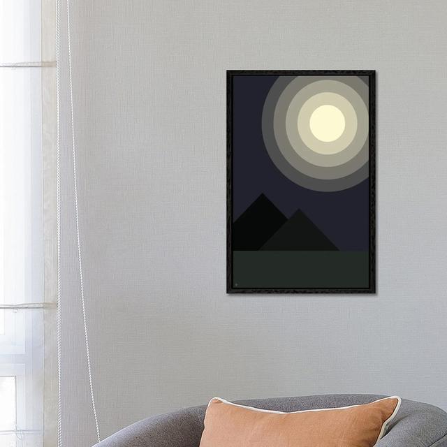 Full Moon Moonlight At Midnight Iin The Mountains by Lyman Creative Co. - Gallery-Wrapped Canvas Giclée on Canvas Corrigan Studio Format: Black Floate on Productcaster.