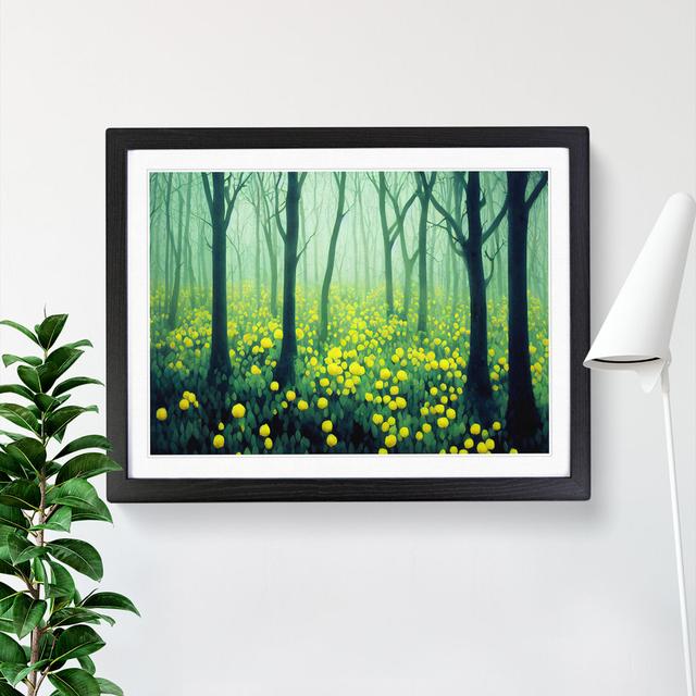 Precious Spring Forest - Picture Frame Graphic Art Alpen Home Frame Colour: Black, Size: 25cm H x 34cm W on Productcaster.