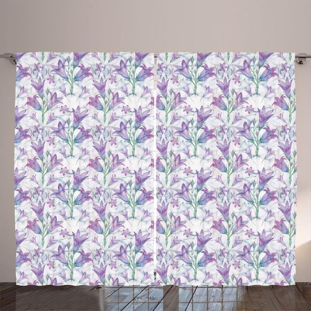 Polyester Semi Sheer Curtain Pair ColorD Shower Curtain on Productcaster.