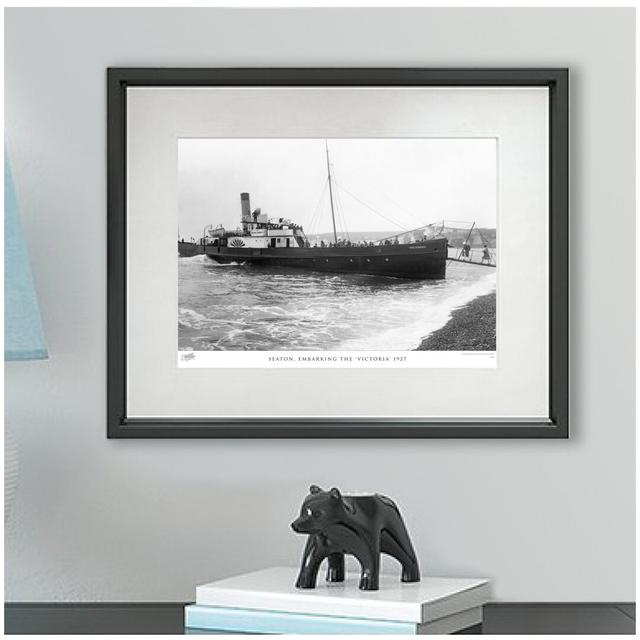 'Seaton, Embarking the Victoria 1927' by Francis Frith - Picture Frame Photograph Print on Paper The Francis Frith Collection Size: 40cm H x 50cm W x on Productcaster.