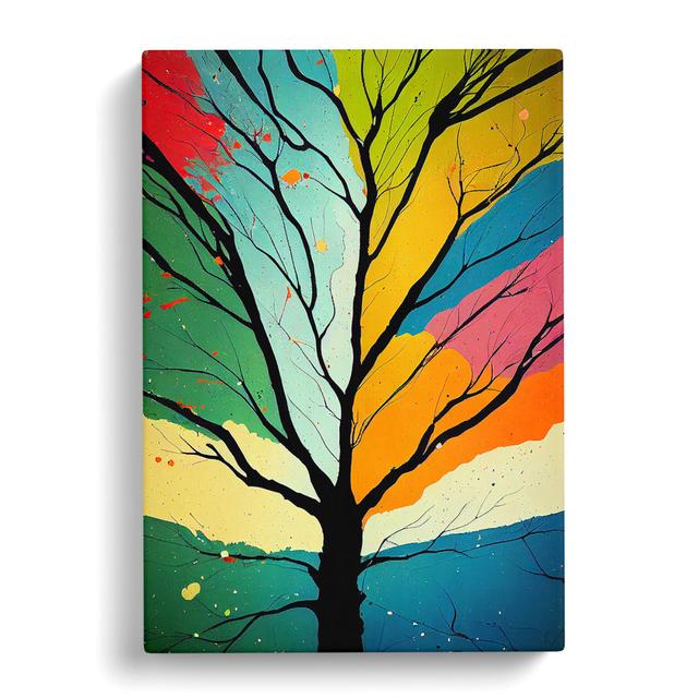 Vibrant Abstract Trees No.3 - Wrapped Canvas Print ClassicLiving Size: 76cm H x 50cm W x 3cm D on Productcaster.