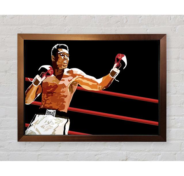 Muhammad Ali In The Ring - Print Marlow Home Co. Size: 42cm H x 59.7cm W x 3.4cm D on Productcaster.