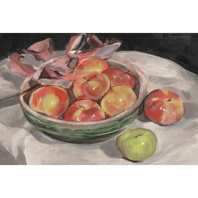 Autumn Apples I - Wrapped Canvas Painting Rosalind Wheeler Size: 30cm H x 46cm W on Productcaster.