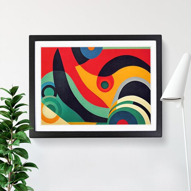 Elegant Abstract - Picture Frame Graphic Art Metro Lane Frame Colour: Black , Size: 25cm H x 34cm W x 2cm D on Productcaster.