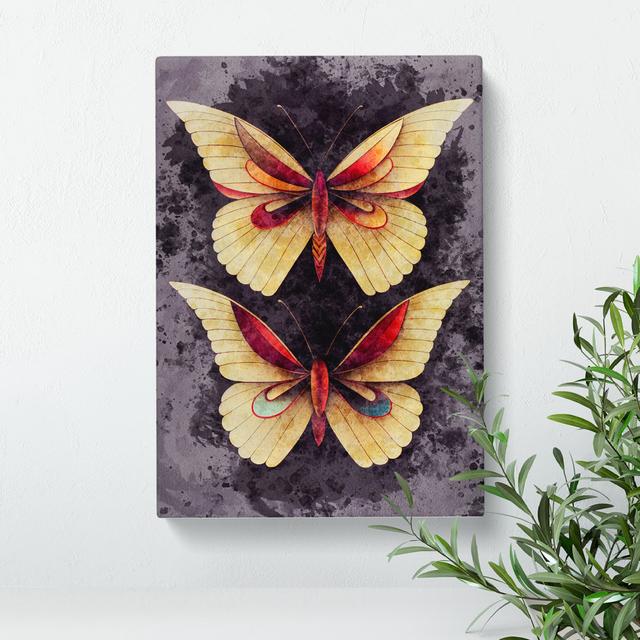 Butterflies in Watercolour No.4 - Painting Brambly Cottage Format: Wrapped Canvas, Size: 50cm H x 35cm W x 3cm D, Matte Colour: No Matte on Productcaster.