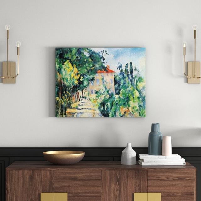 Paul Cezanne - Wrapped Canvas Painting East Urban Home Size: 90cm H x 120cm W x 1.8cm D on Productcaster.