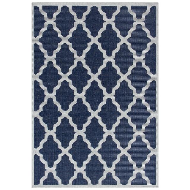 Jaliyah Flatweave Blue Rug ClassicLiving Rug Size: Rectangle 80 x 150cm on Productcaster.