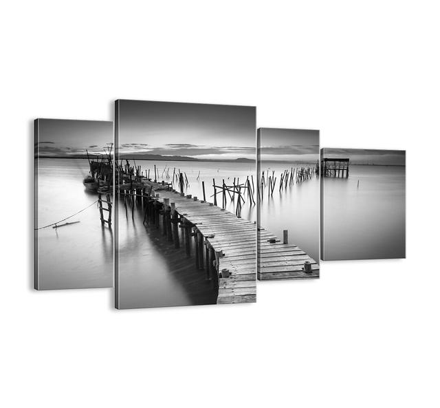 'Peace of the Forgotten Shore' - 4 Piece Photograph Print Set on Canvas Highland Dunes Size: 70cm H x 120cm W x 1.8cm D on Productcaster.