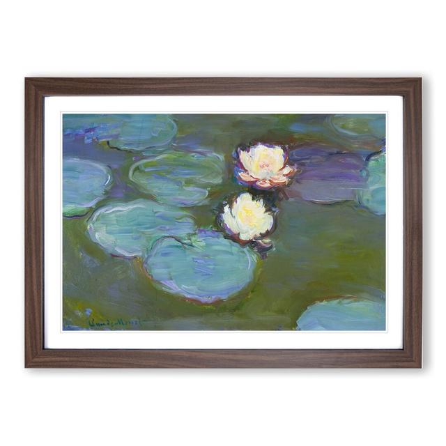 Water Lilies Lily Pond Vol.41 by Claude Monet - Picture Frame Painting East Urban Home Frame Option: Walnut, Size: 48cm H x 65cm W x 2cm D on Productcaster.