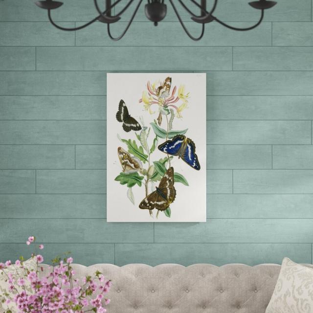 British Butterflies I - Wrapped Canvas Painting Blue Elephant Size: 91cm H x 61cm W on Productcaster.