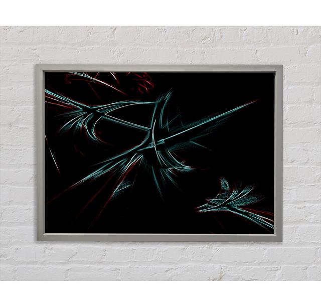 Spike Attack Framed Print Ivy Bronx Format: Light Grey Framed Canvas, Size: 100cm H x 141.4cm W x 3.3cm D on Productcaster.