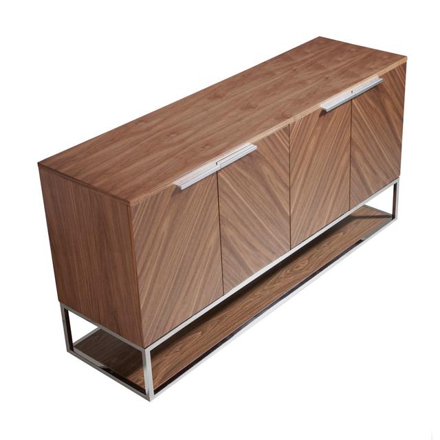 160 Cm Wide Walnut Solid Wood Sideboard Angel Cerda on Productcaster.