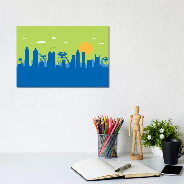 Atlanta's War - Wrapped Canvas Graphic Art Zoomie Kids Size: 20.32cm H x 30.48cm W x 1.91cm D on Productcaster.