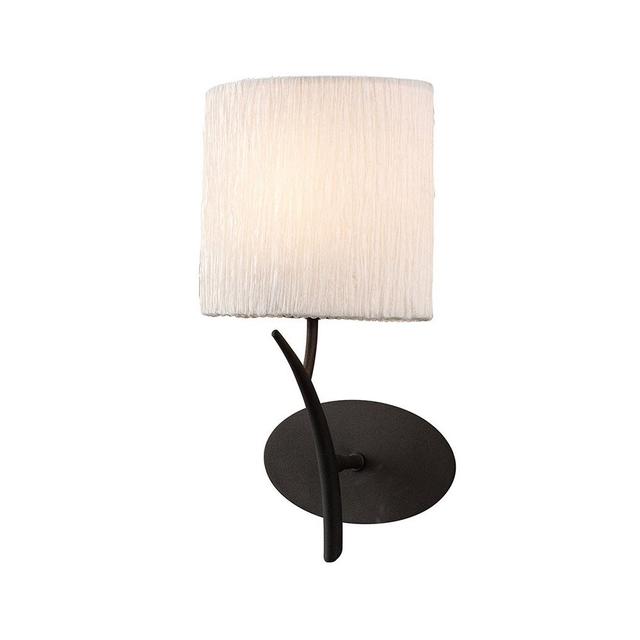 Phaidra Wall Lamp 1 Light Brayden Studio Shade Colour: White, Switch Included: No, Finish: Black on Productcaster.