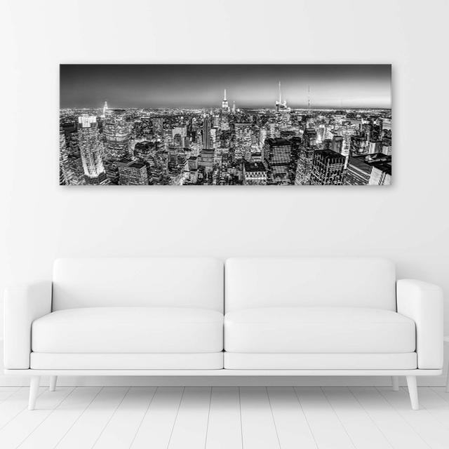 Wandbild, Skyline von New York ModernMoments Größe: 50 cm H x 150 cm B on Productcaster.