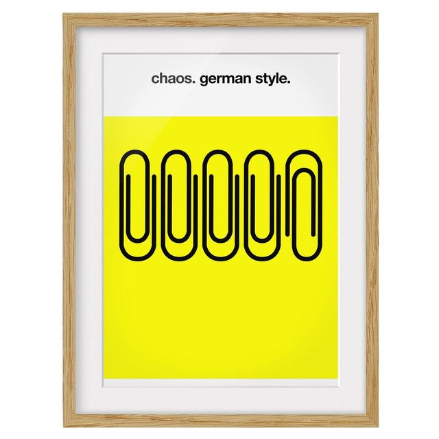 Picture With Frame - German Chaos - B Maturi Frame Option: Brown Framed, Size: 100cm H x 70cm W x 2cm D on Productcaster.