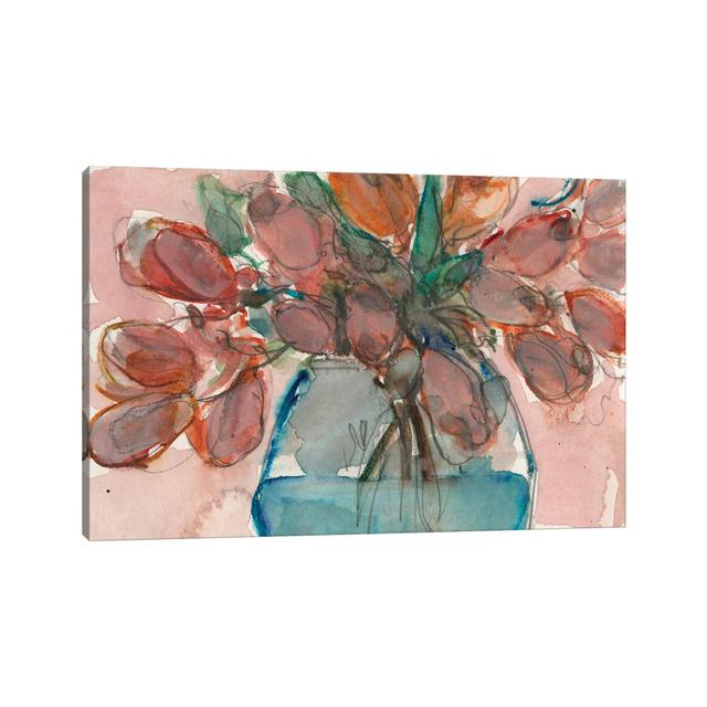 Elegance Bouquet II by Samuel Dixon - Wrapped Canvas Painting ClassicLiving Size: 45.72cm H x 66.04cm W x 1.91cm D on Productcaster.