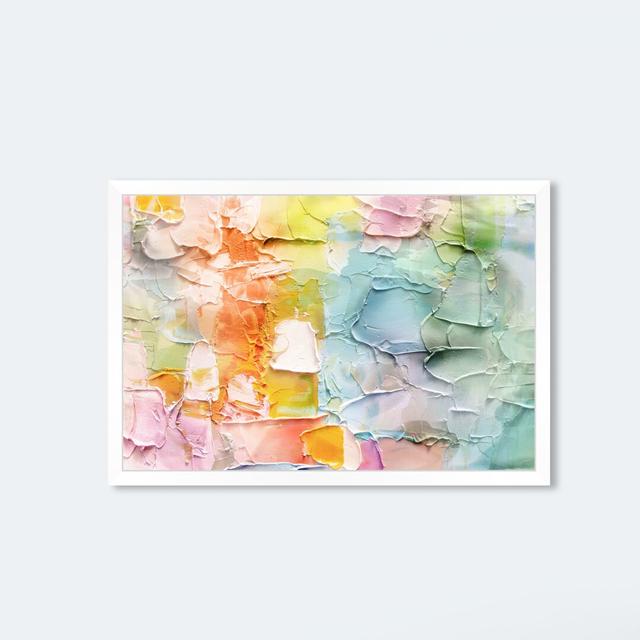 Morning Singing Abstract - Graphic Art Print East Urban Home Format: White Framed, Size: 30.48cm H x 43.18cm W x 1.27cm D on Productcaster.