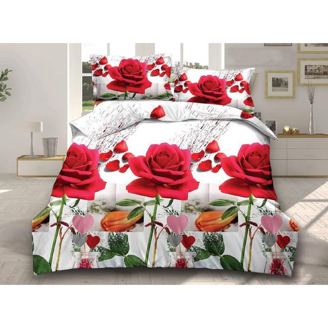 Elior Polyester Floral Duvet Cover Set with Pillowcases Latitude Run Size: Double Duvet Cover + 2 Standard Pillowcases on Productcaster.