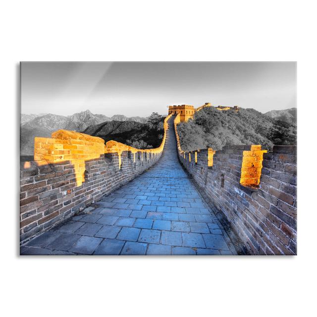 Magnificent Chinese Wall - Unframed Photograph on Glass Brayden Studio Size: 70cm H x 100cm W x 0.4cm D on Productcaster.