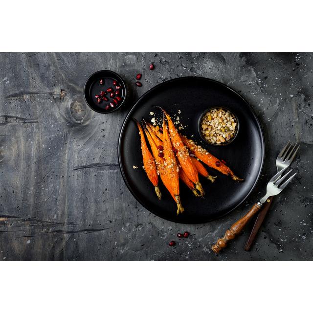 Roasted Carrots With Dukkah by Sveta_zarzamora - Wrapped Canvas Print Ebern Designs Size: 61cm H x 91cm W x 3.8cm D on Productcaster.