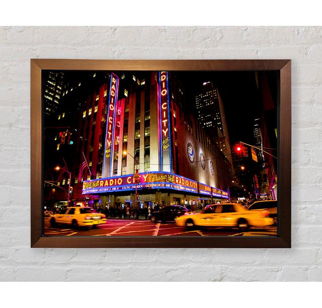 New York Radio City - Single Picture Frame Art Prints Bright Star Size: 59.7cm H x 84.1cm W x 3.4cm D on Productcaster.