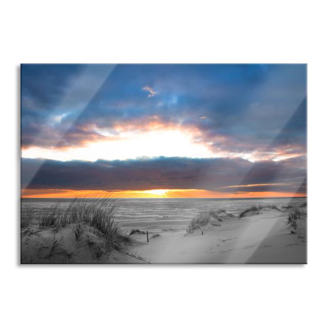 Glasbild | Wandbild Auf Echtglas | Nordseeküste Bei Sonnenaufgang | 2 Beige LF4814 Haus am Meer Größe: 40 cm H x 60 cm B x 0,4 cm T on Productcaster.