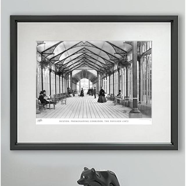 Buxton, Promenading Corridor, the Pavilion C1872' - Picture Frame Photograph Print on Paper The Francis Frith Collection Size: 40cm H x 50cm W x 2.3cm on Productcaster.