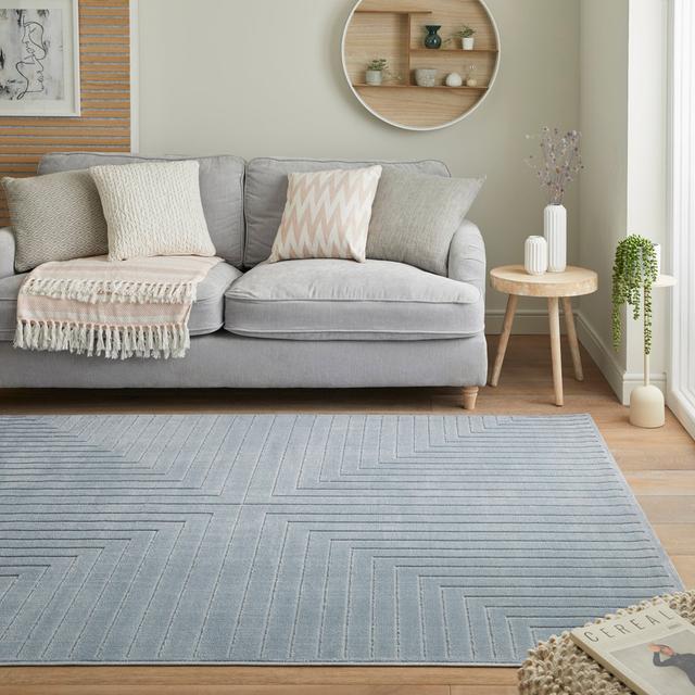 Meosha Solid Colour Blue Area Rug Concept Looms Rug Size: Rectangle 120 x 170cm on Productcaster.