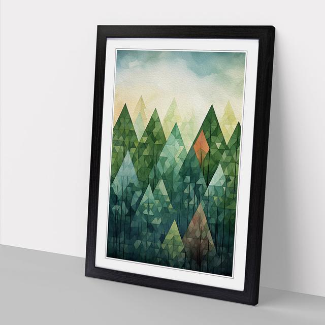 Spring Forest No.2 - Print Alpen Home Size: 64cm H x 46cm W, Format: Black Framed on Productcaster.