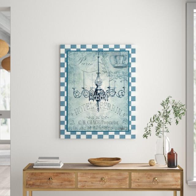 'Vintage Chandelier I' by Tre Sorelle Studios Vintage Advertisement on Wrapped Canvas East Urban Home Size: 101.6cm H x 81.28cm W on Productcaster.