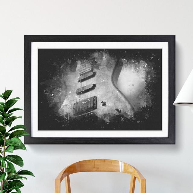 Electric Guitar Vol.2 Paint Splash - Picture Frame Graphic Art East Urban Home Size: 36cm H x 48cm W x 2cm D, Frame Option: Black on Productcaster.