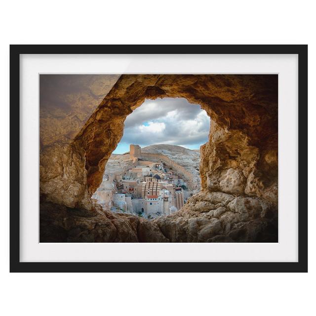 View of a Monastery - Picture Frame Photograph Gracie Oaks Size: 70cm H x 100cm W x 2cm D, Frame Option: Black Framed on Productcaster.