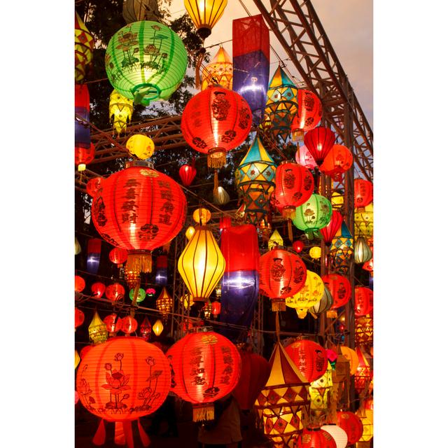 Colourful International Lanterns - Wrapped Canvas Photograph 17 Stories Size: 46cm H x 30cm W on Productcaster.