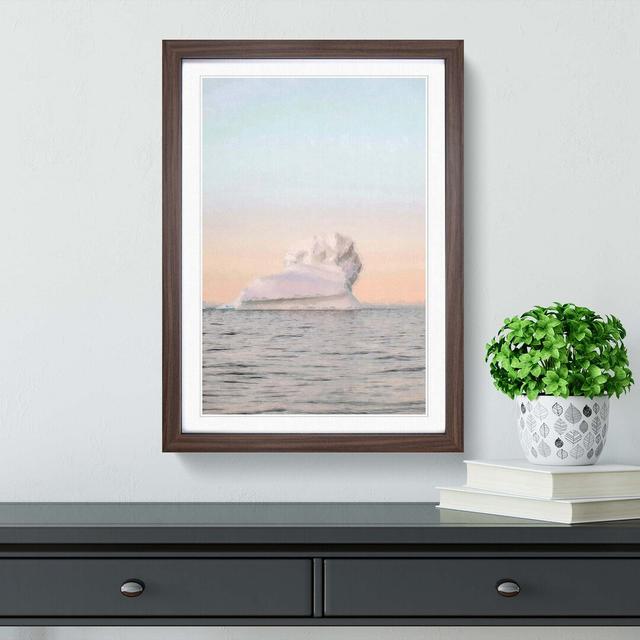 Iceberg in the Arctic - Picture Frame Graphic Art Print East Urban Home Frame Option: Walnut, Size: 60cm H x 40cm W x 2cm D on Productcaster.