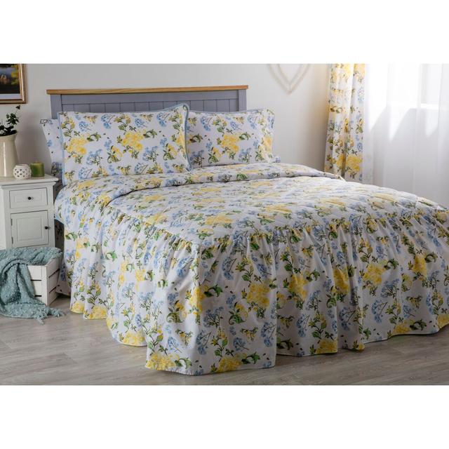 Arabella Polyester Floral Bedspread Belledorm Size: 97 x 196cm Bedspread on Productcaster.