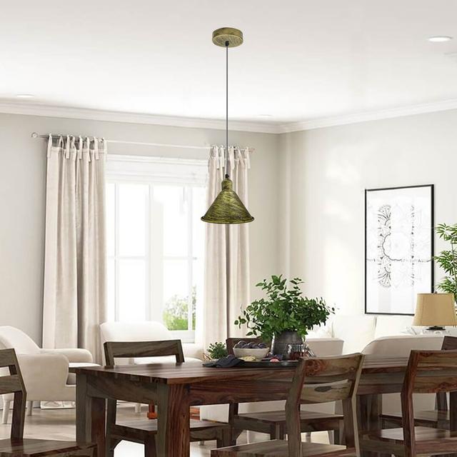 Schulman 1 - Light Dome Pendant Borough Wharf Finish: Brushed Brass, Size: 95" H x 18" W x 18" D on Productcaster.