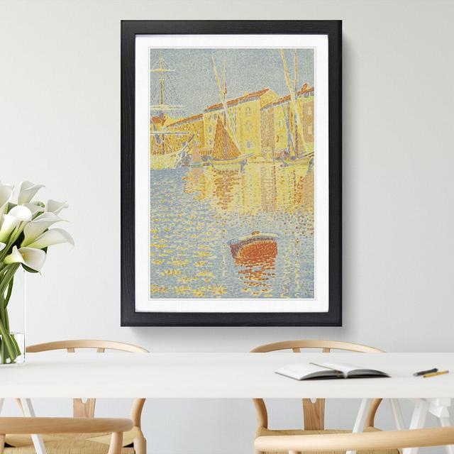 The Buoy Vol.1 by Paul Signac - Picture Frame Graphic Art East Urban Home Size: 36cm H x 27cm W x 2cm D, Frame Option: Black Framed on Productcaster.