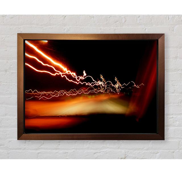 Lightning Fast Framed Print Ivy Bronx Size: 42cm H x 59.7cm W on Productcaster.