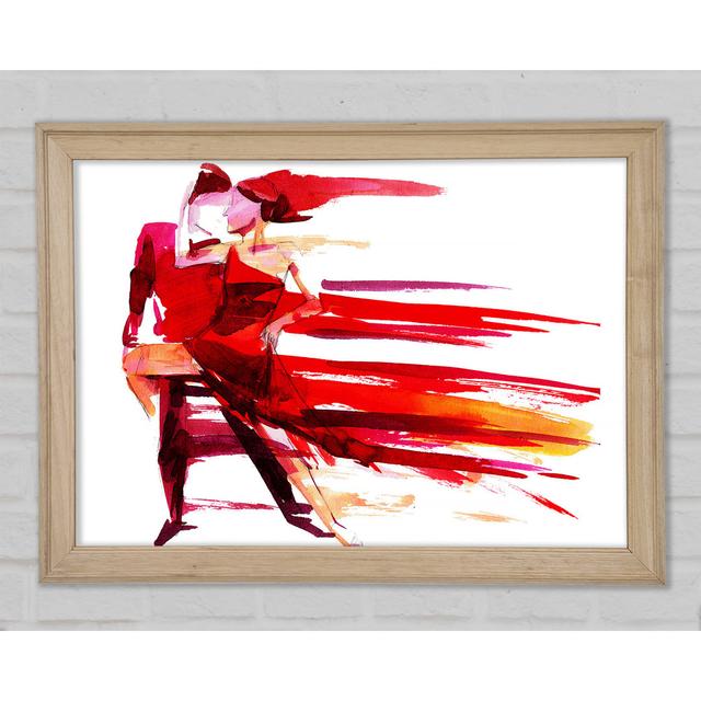 Salsa 4 Framed Print Rosalind Wheeler Size: 84.1" H x 118.9" W on Productcaster.