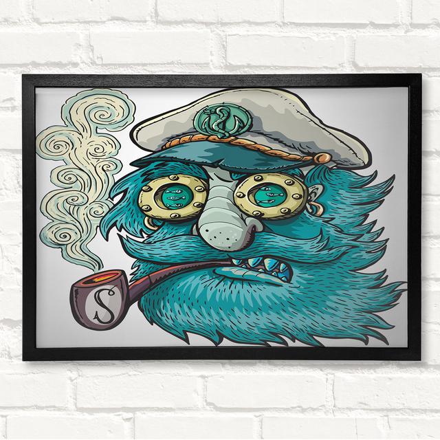 The Smoking Sailor - Closed Corner Frame Art Prints on Wood ClassicLiving Size: 29.7cm H x 42cm W on Productcaster.