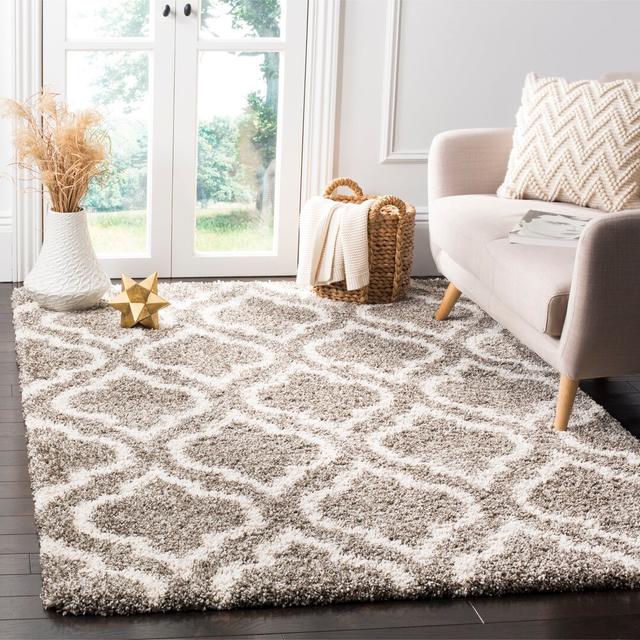 Rossmoor Hooked Grey/Beige Rug Canora Grey Rug Size: Rectangle 200 x 300cm on Productcaster.