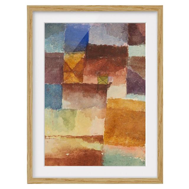 'Wasteland' by Paul Klee Framed Art Print East Urban Home Size: 70cm H x 50cm W, Frame Options: Natural oak on Productcaster.