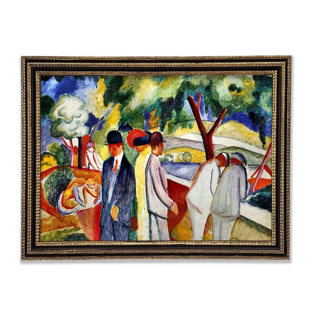 August Macke Large Bright Walk - Single Picture Frame Art Prints Rosalind Wheeler Size: 29.1cm H x 42cm W x 3cm D on Productcaster.