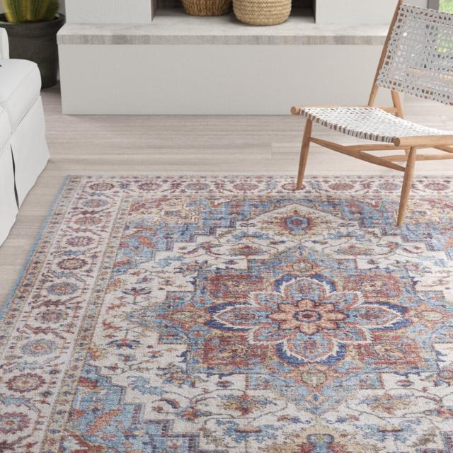 Anthea Tufted Cyan Blue Rug Nouristan Rug Size: Rectangle 160 x 230cm on Productcaster.