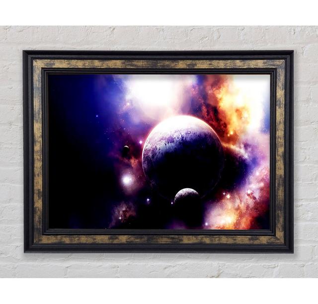 Stunning Planets - Single Picture Frame Art Prints Bright Star Size: 100cm H x 141.4cm W x 8cm D on Productcaster.