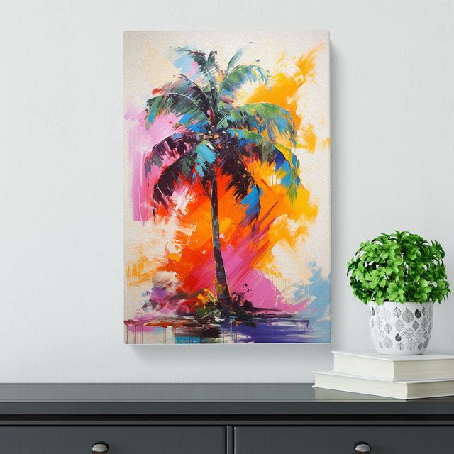 Palm Tree Action No.2 - Print 17 Stories Size: 60cm H x 40cm W x 3cm D on Productcaster.