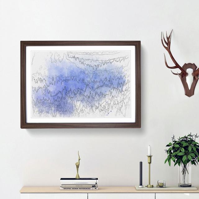 Lilac Forest in Abstract - Picture Frame Graphic Art Print East Urban Home Size: 27cm H x 36cm W x 2cm D, Frame Option: Walnut Framed on Productcaster.