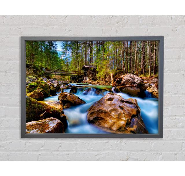 Geschlossener Eckrahmen Kunstdrucke auf Holz Alpen Home Größe: 100 cm H x 141,4 cm B x 3,3 cm T, Format: Weiß gerahmte Leinwand on Productcaster.