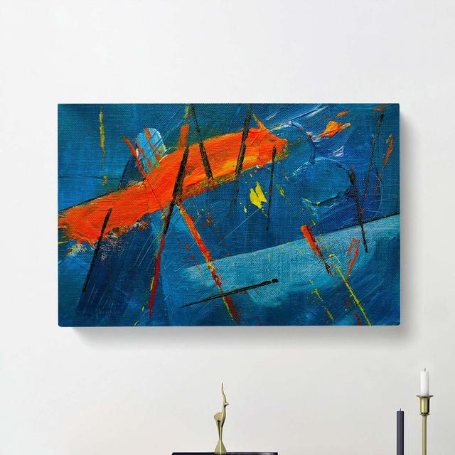 Abstract Art Painting Vol.284 by S.Johnson - Wrapped Canvas Painting East Urban Home Size: 40cm H x 60cm W x 3cm D on Productcaster.